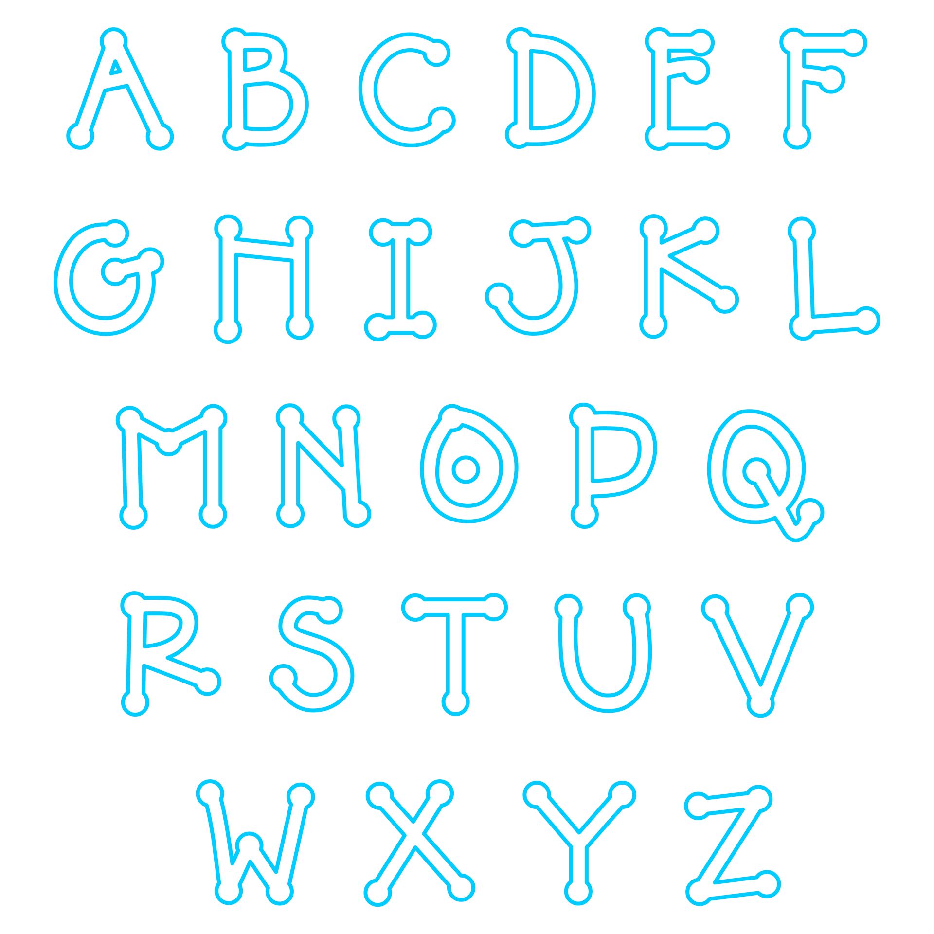 Letter Applique Patterns