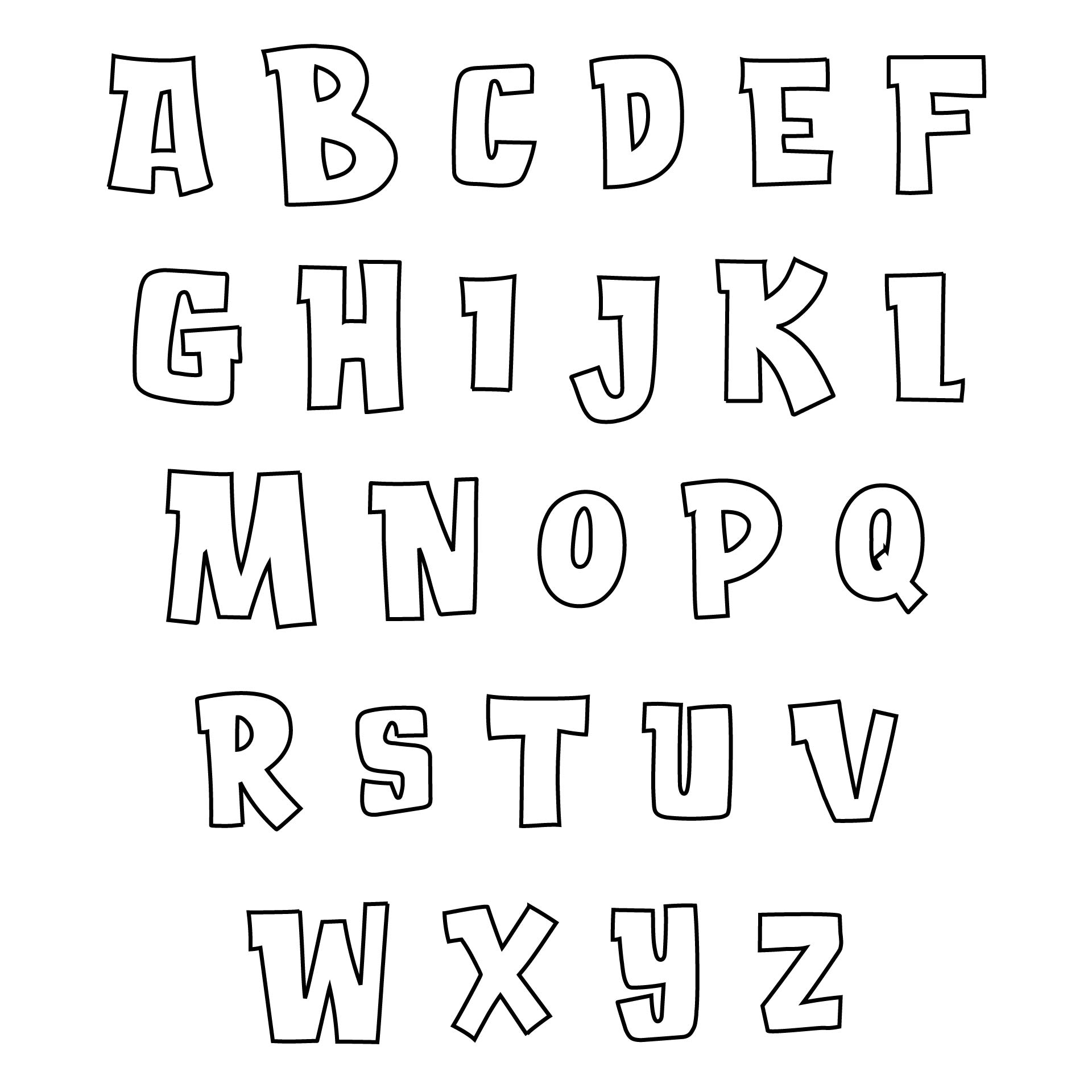 Free Applique Alphabet Letter Templates