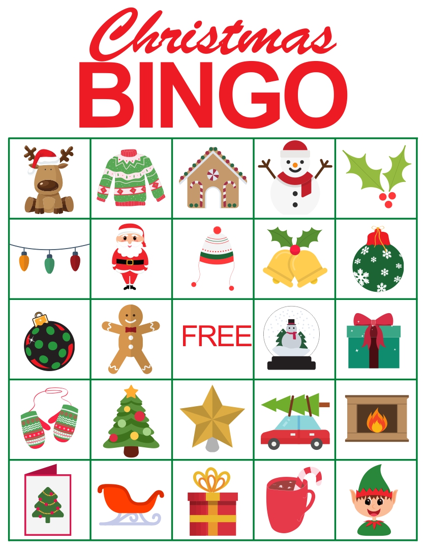 Christmas Bingo Card 20 - 6 Free PDF Printables | Printablee