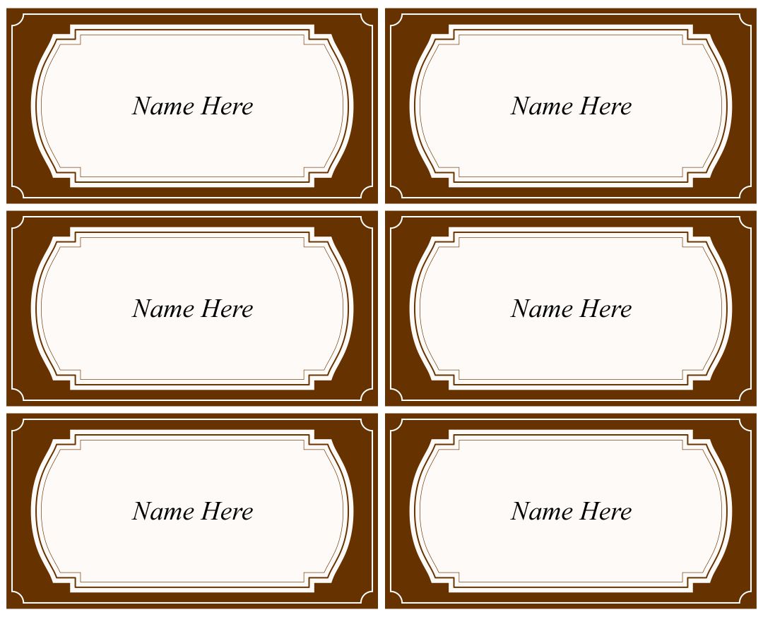 Printable Name Tags Templates - Printable Blank World