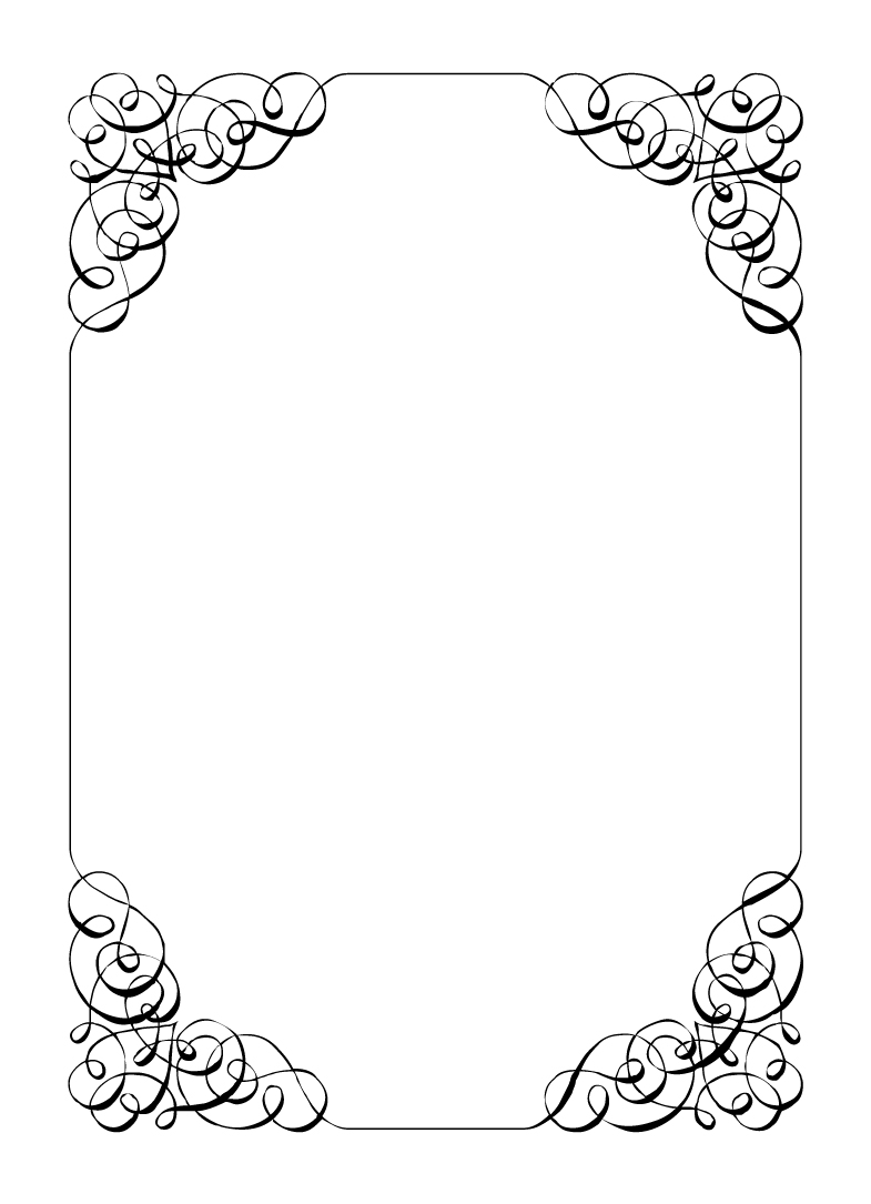 Printable Wedding Invitation Borders Template