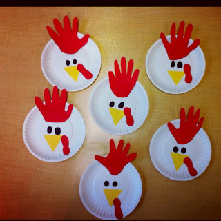 Paper Plate Rooster Craft