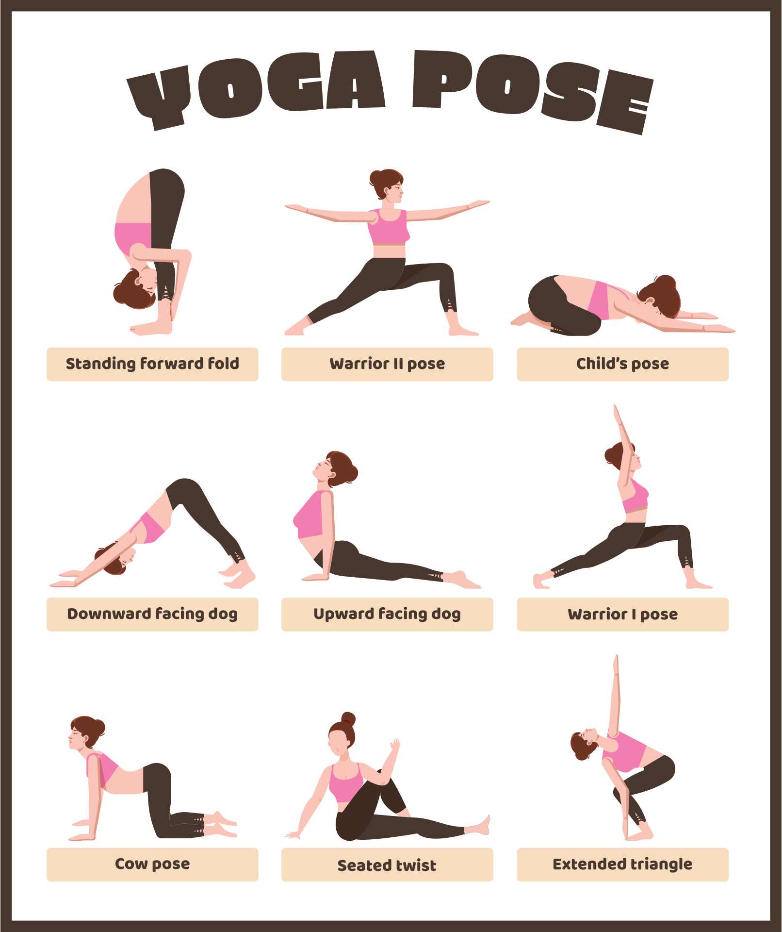 free printable create yoga pose sequence