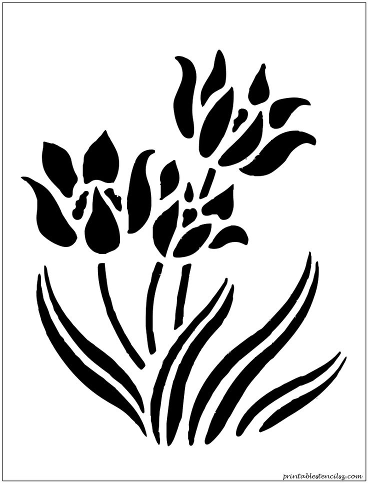 8 Best Images of Printable Stencils Flowers - Printable Flower Stencil ...