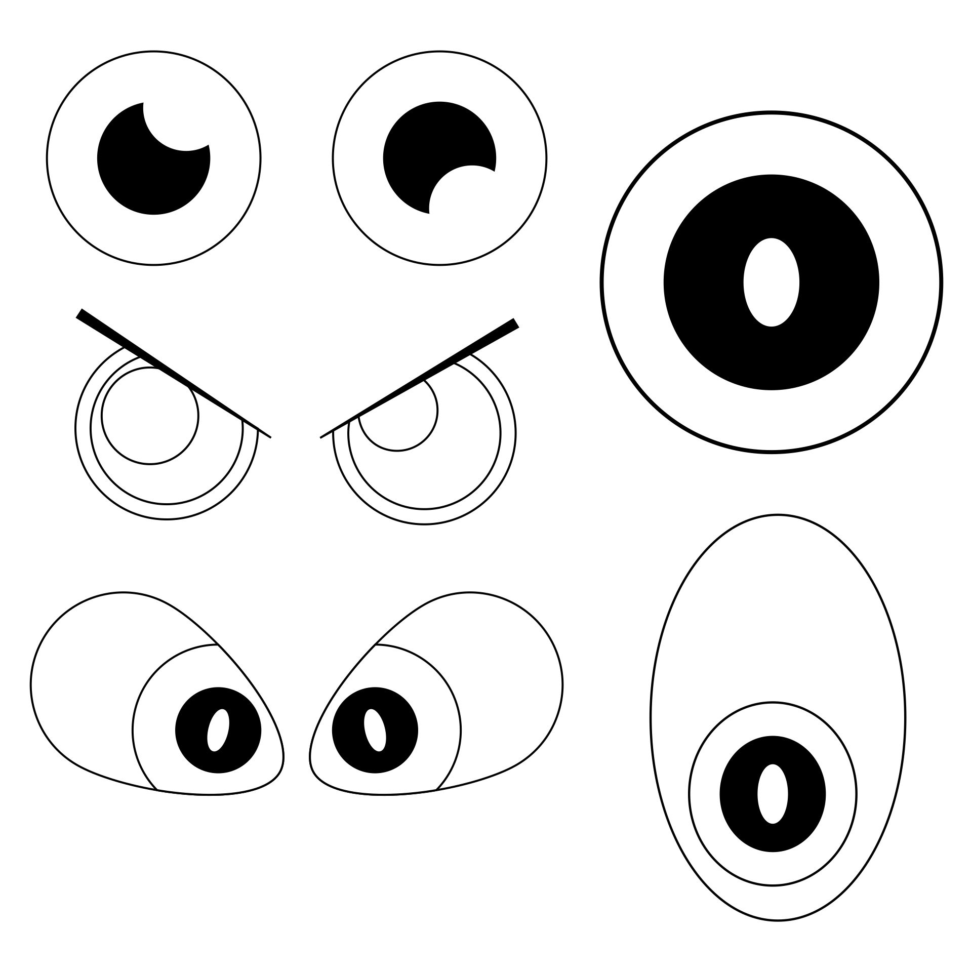 Printable Eyes Template Printable Form, Templates and Letter