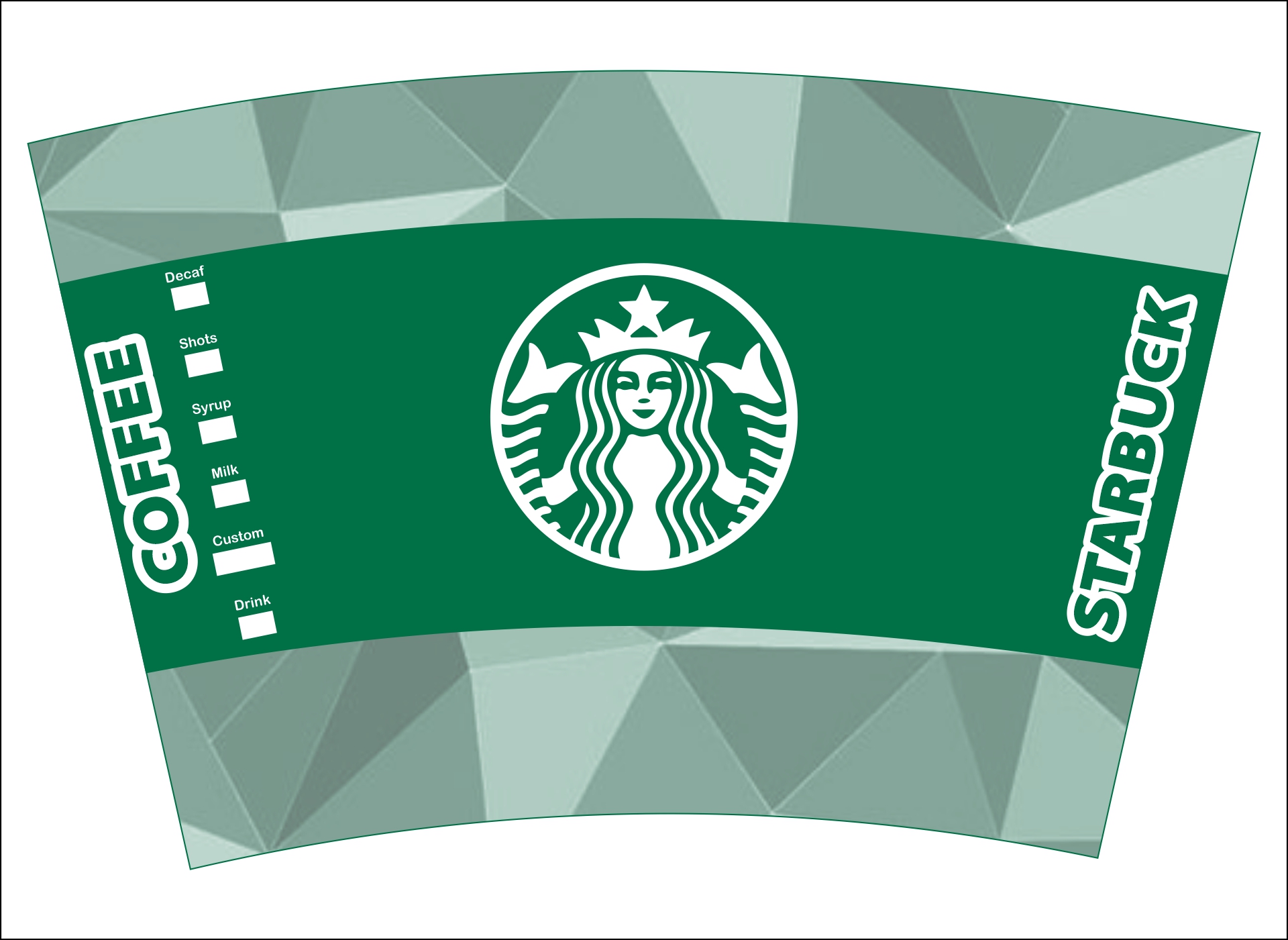 Printable Starbucks Coffee Cups