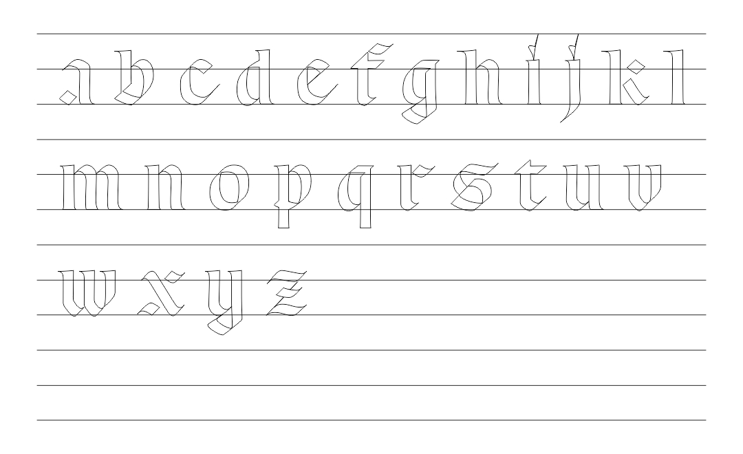 Calligraphy Worksheets Printable