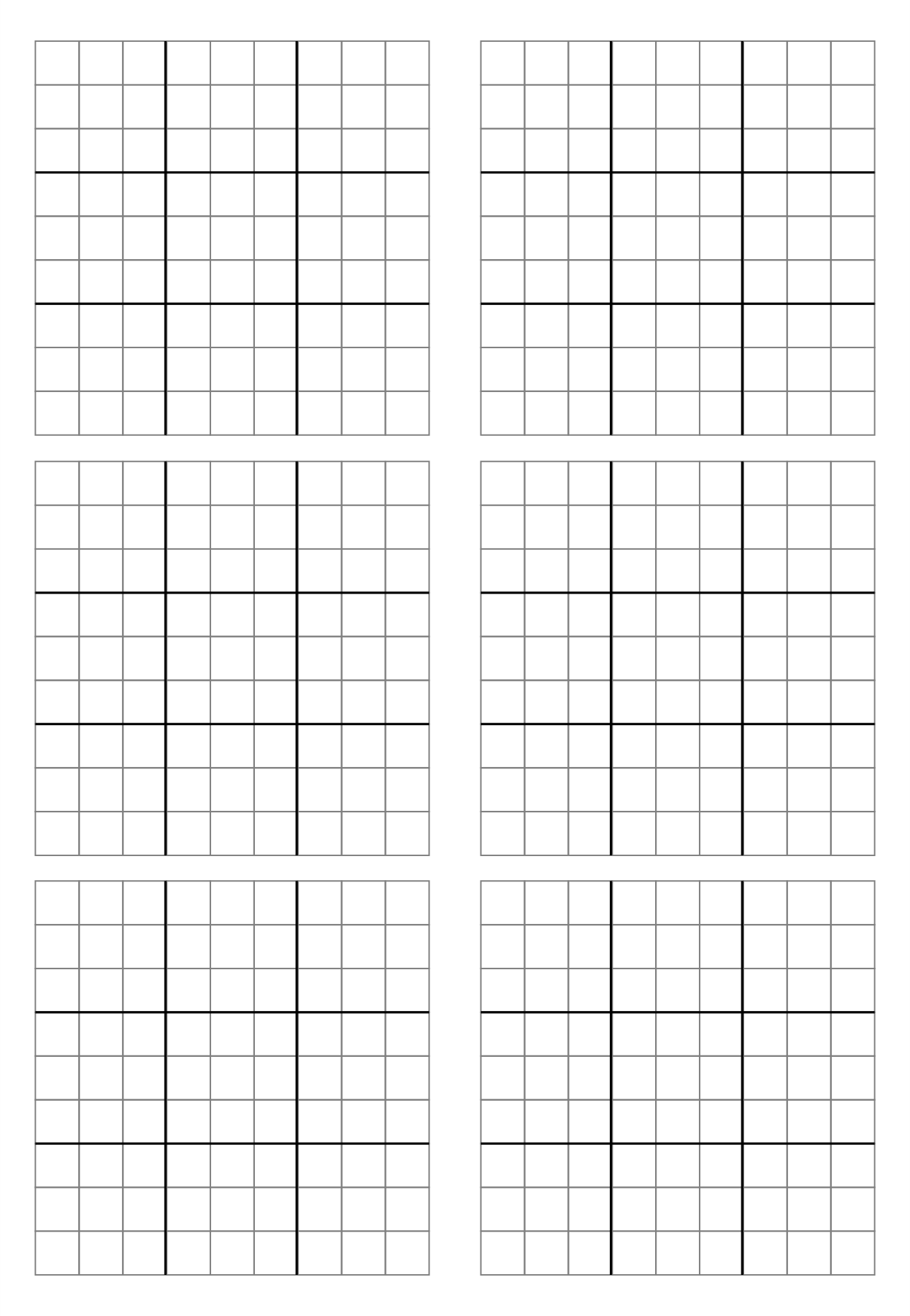 two blank sudoku grid pdf