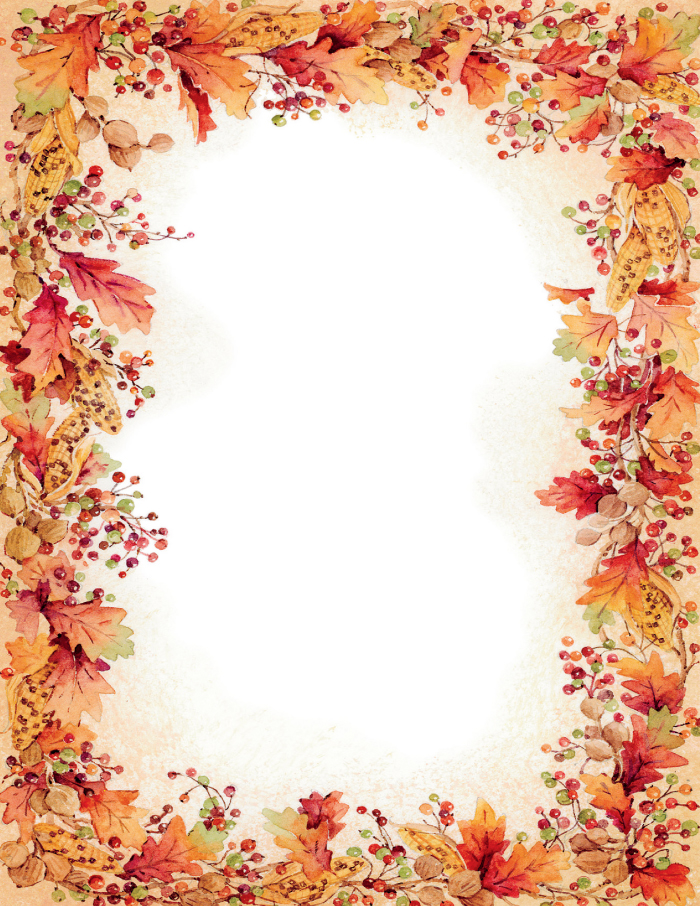 Fall Border Paper Free Printable - Get What You Need For Free