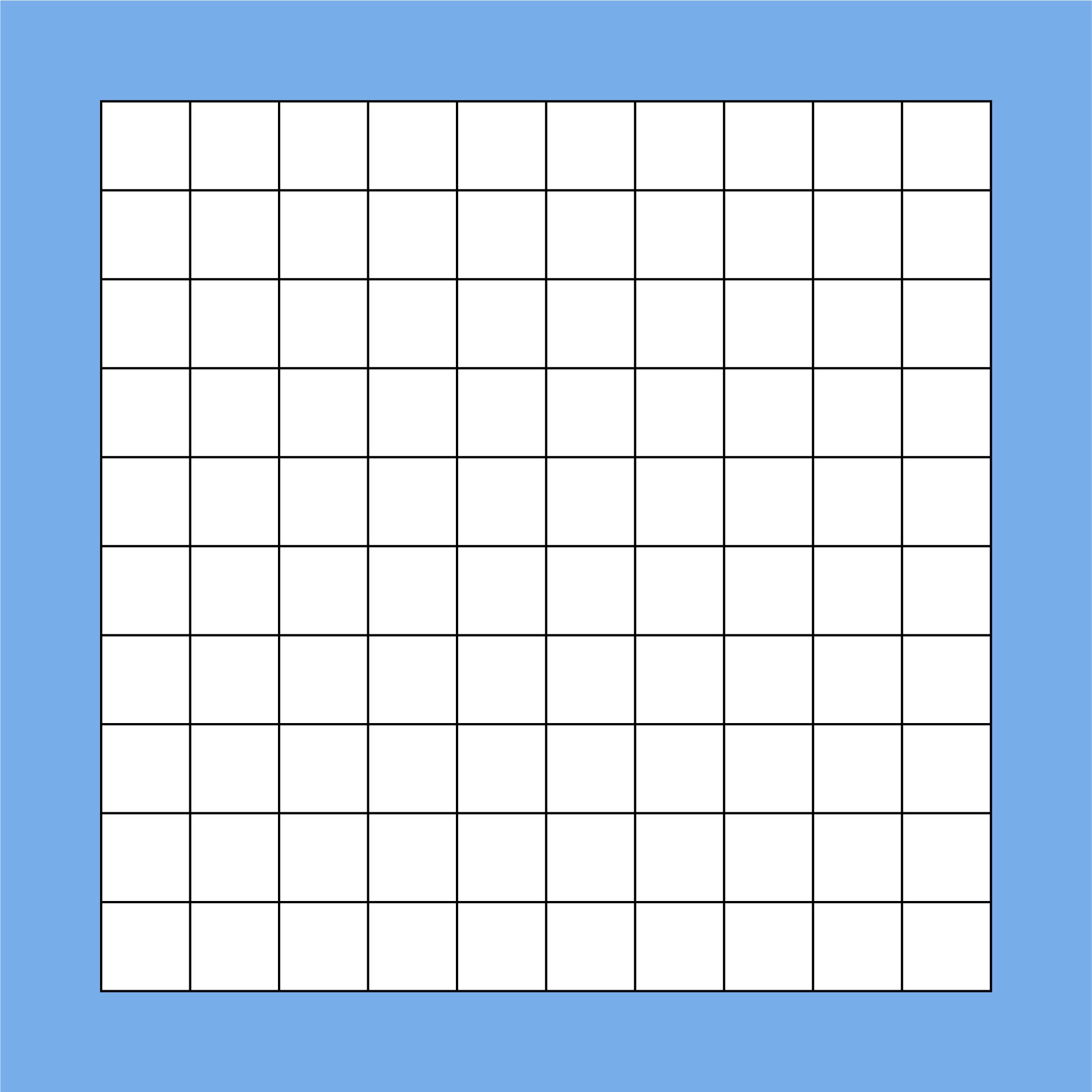 Blank Hundredths Grids Printable