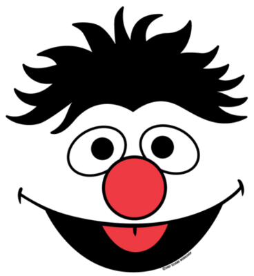 Sesame Street Ernie Face Template