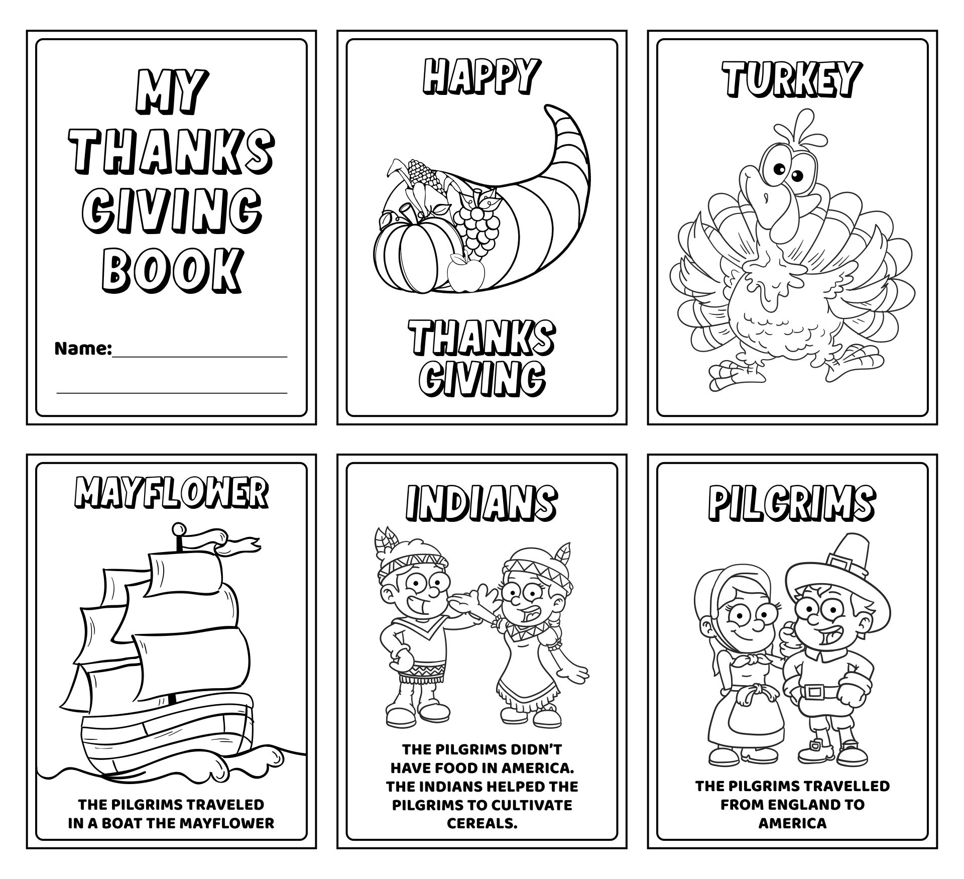 10 Best My Thanksgiving Book Printable PDF For Free At Printablee
