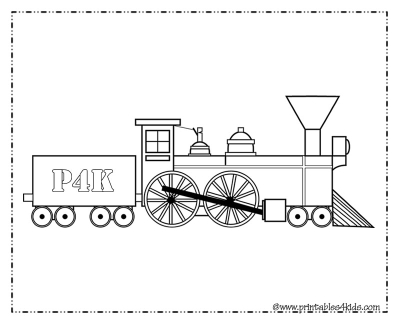 Printable Train Coloring Pages