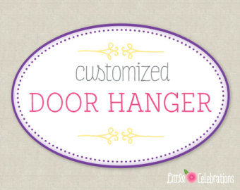 Printable Door Hanger Signs