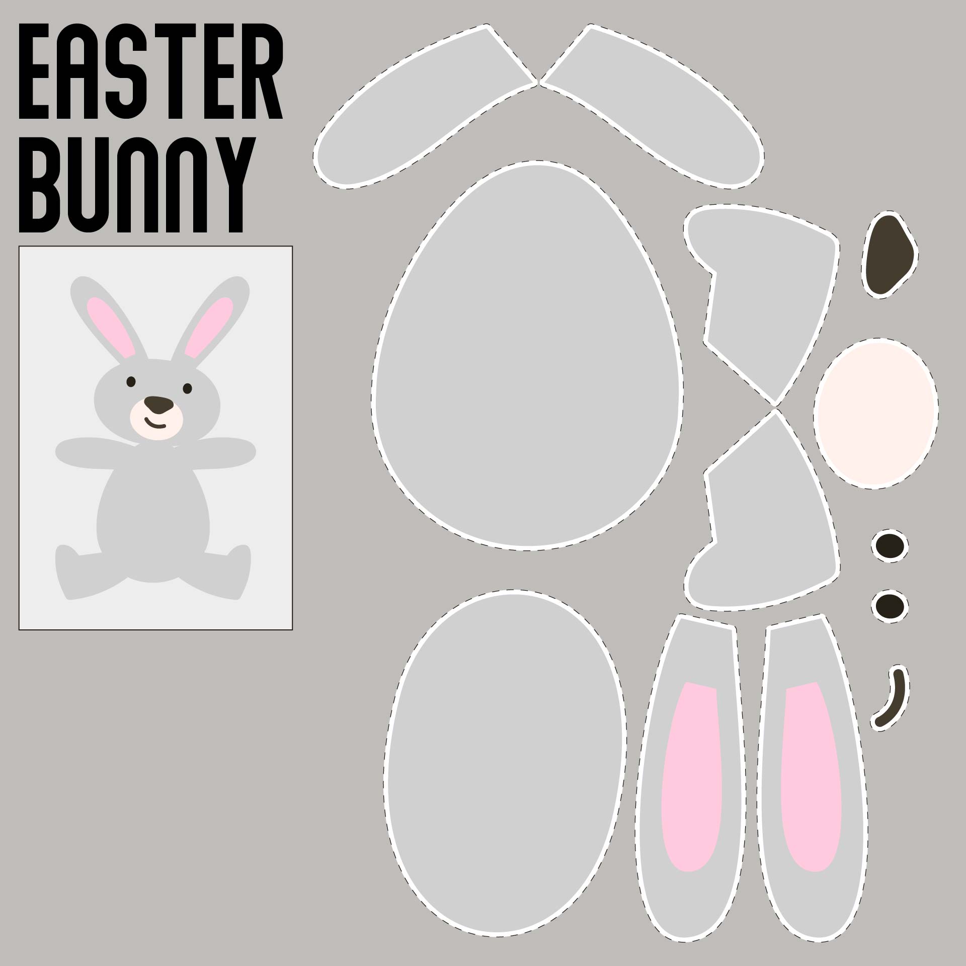 Printable Easter Bunny Crafts