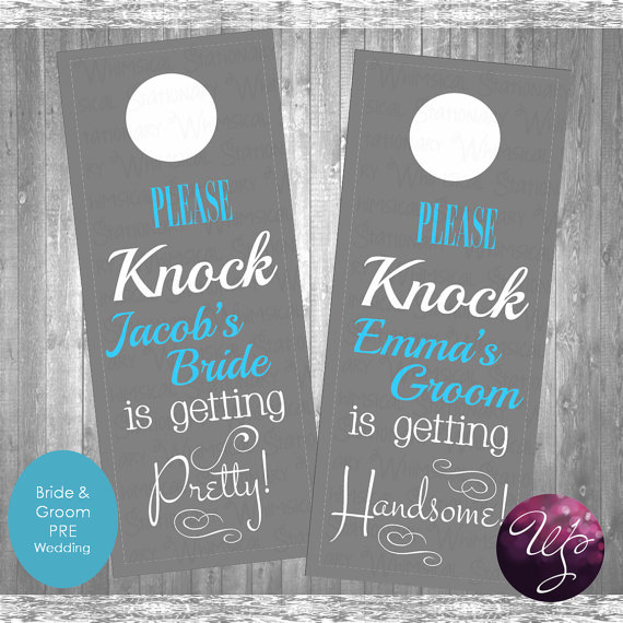 Printable Wedding Door Hangers