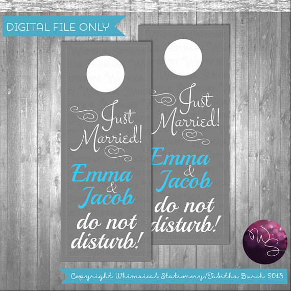 Printable Wedding Door Hangers