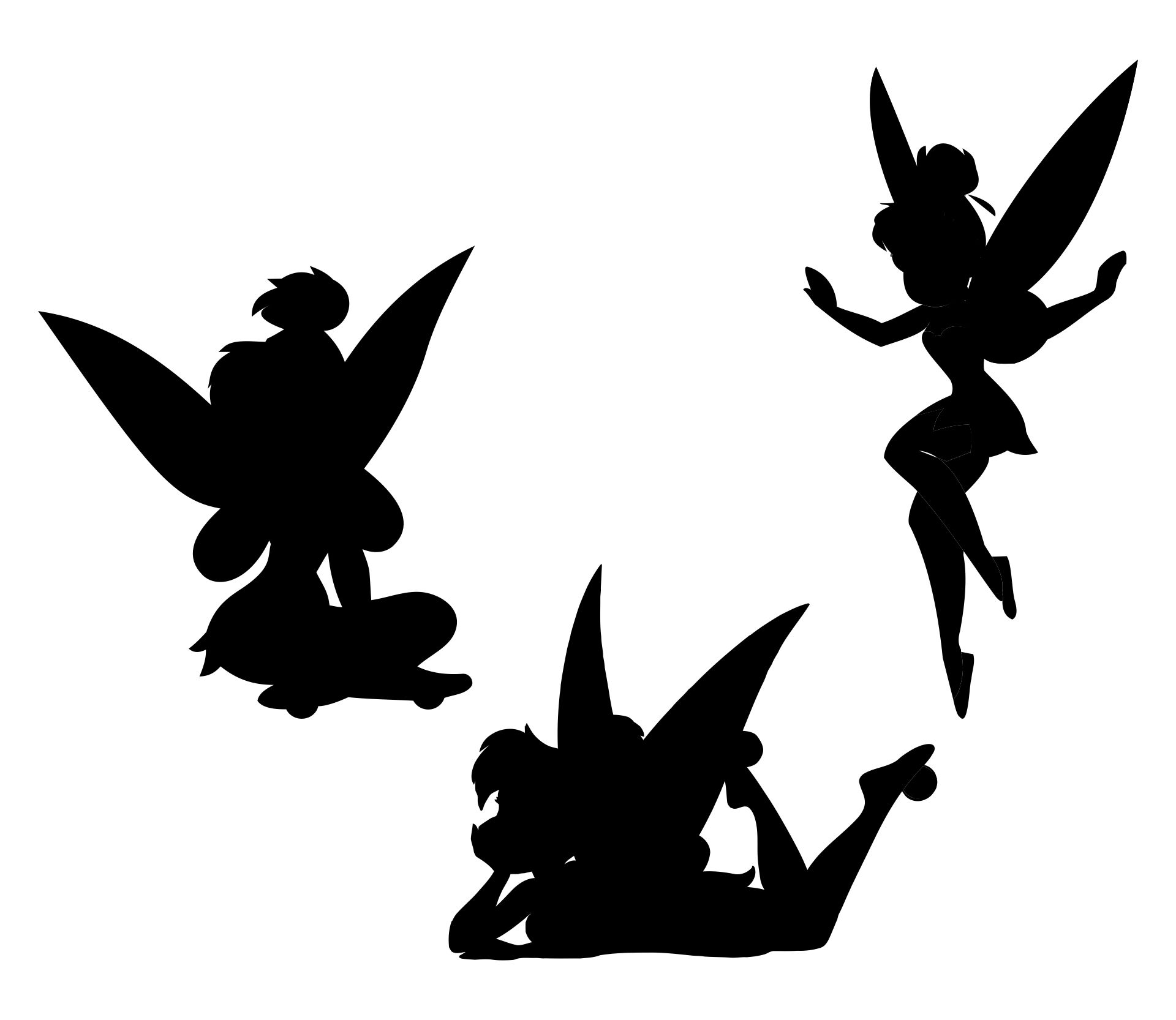 Printable Tinkerbell Silhouette - Customize and Print