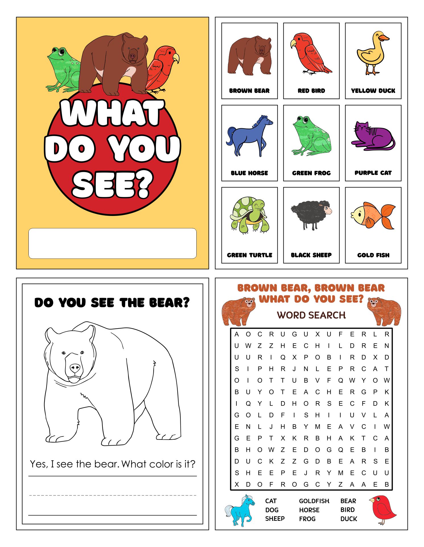 10 Best Brown Bear Brown Bear Printables Images And Photos Finder