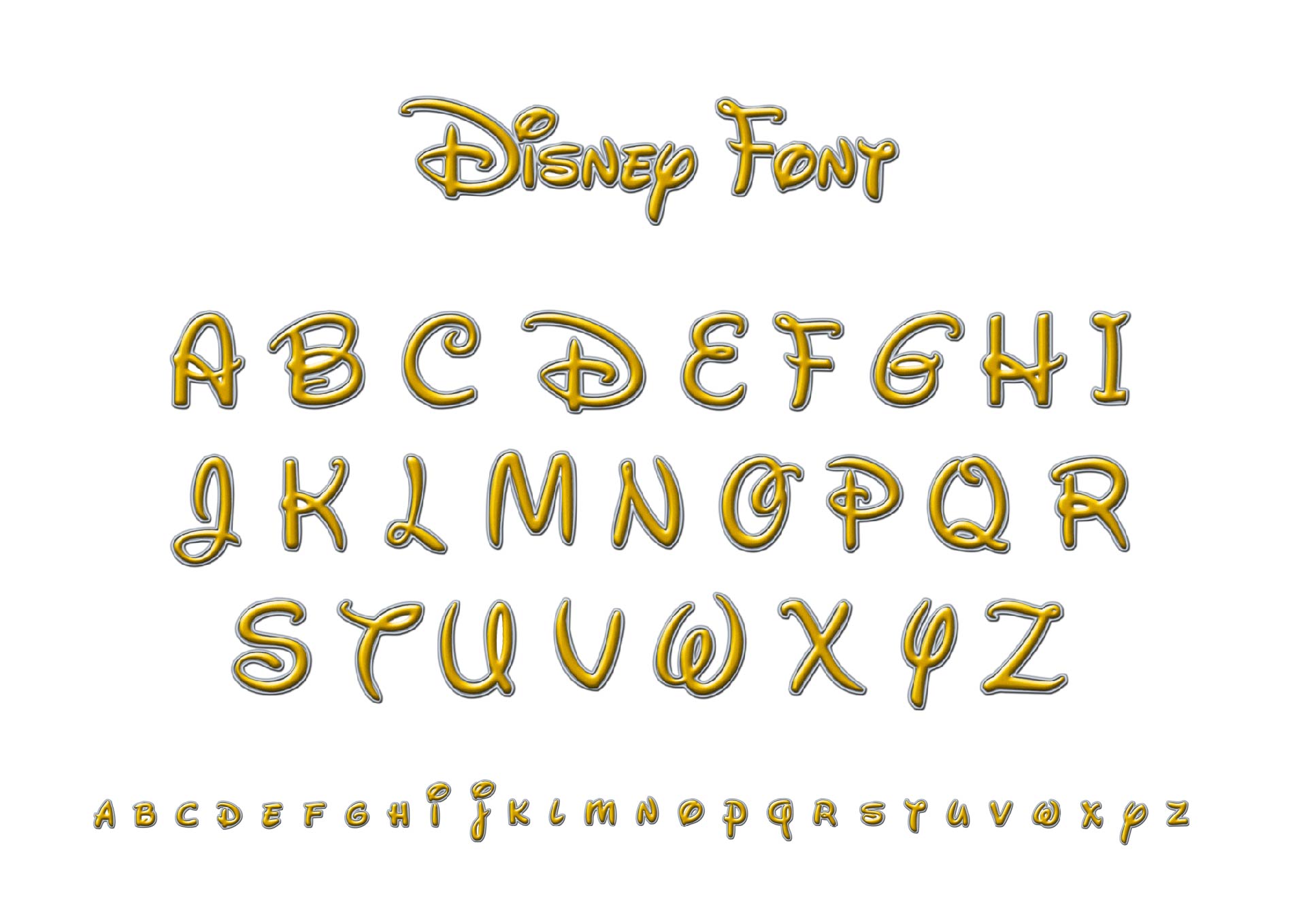 Large Disney Font Letter Printables