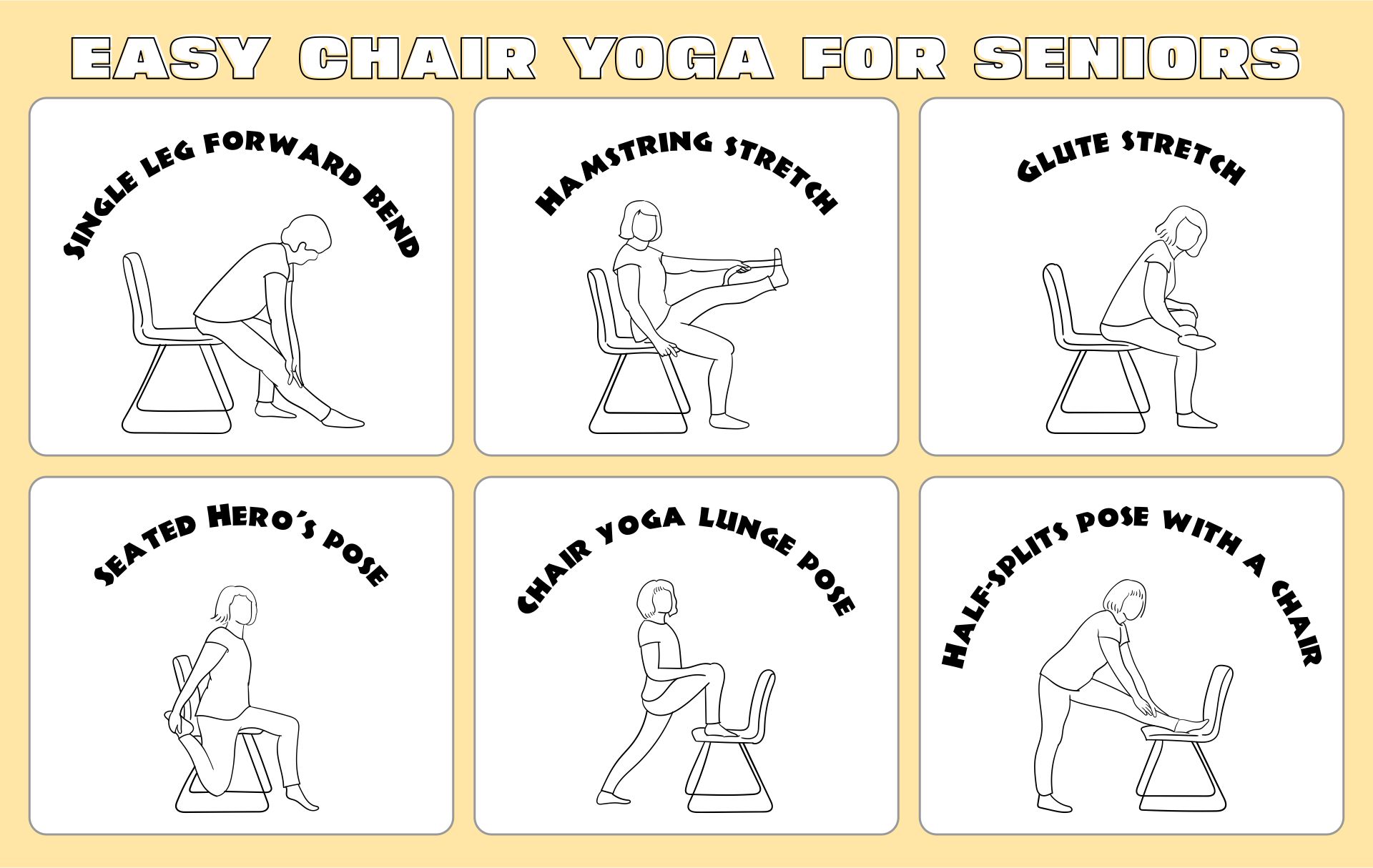Minimalist Chair Yoga Exercises For Elderly for Large Space