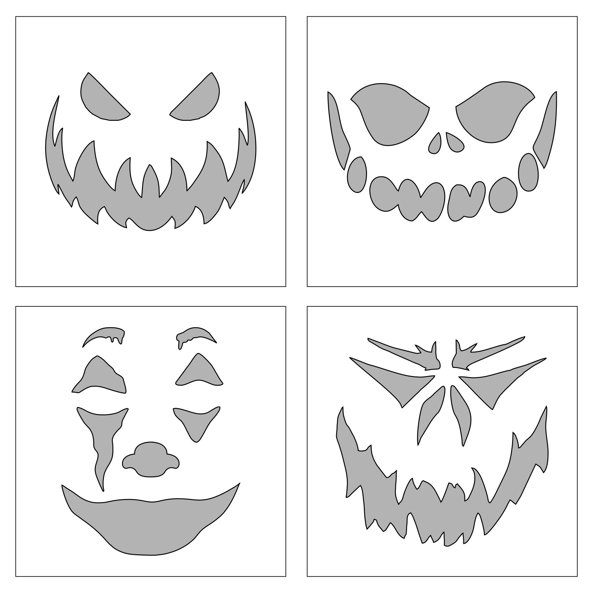 Halloween Pumpkin Stencils Pirate - 15 Free PDF Printables | Printablee