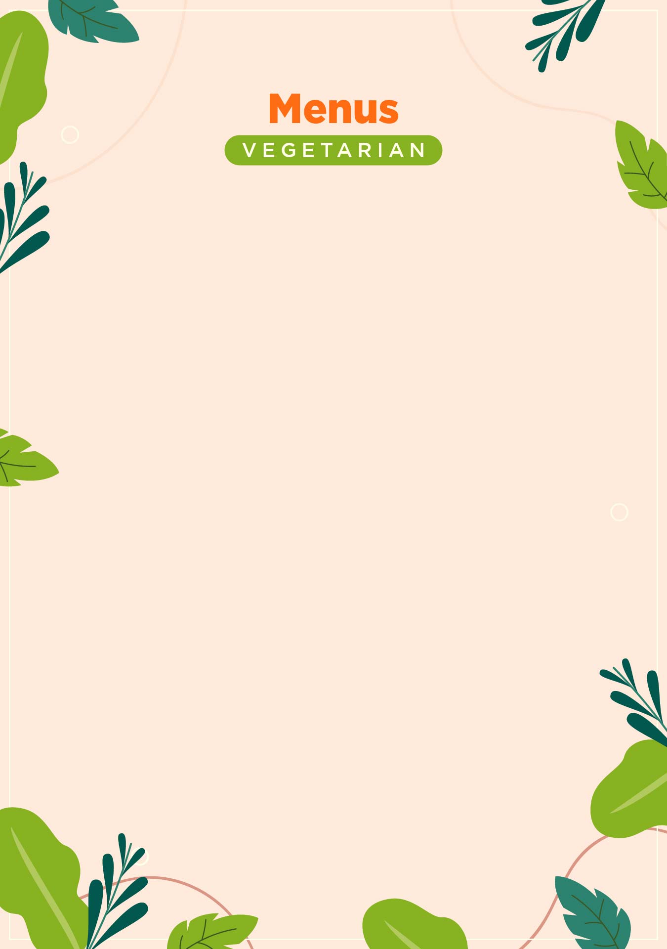 restaurant menu card template free download