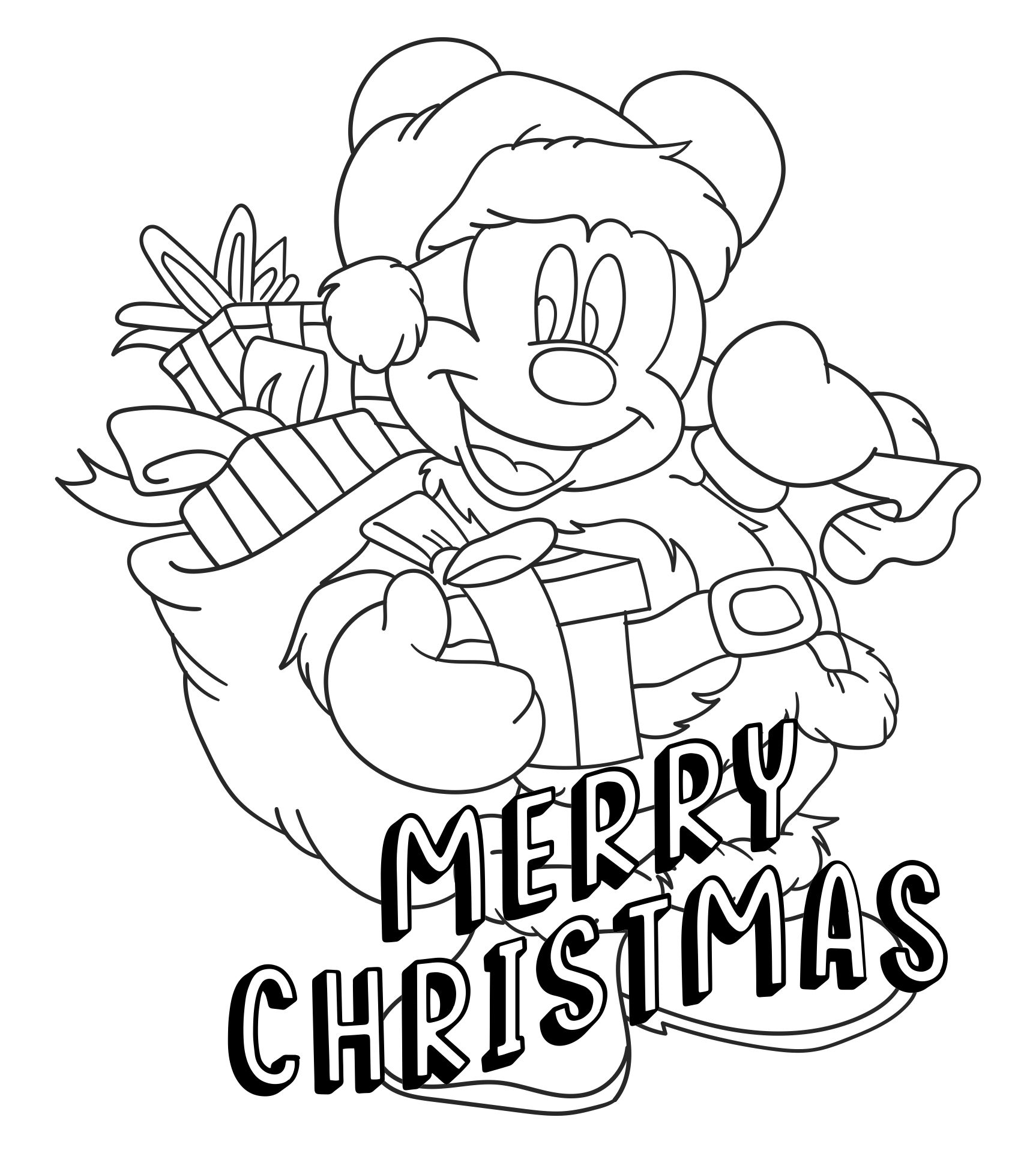 10 Best Printable Christmas Coloring Sheets Disney