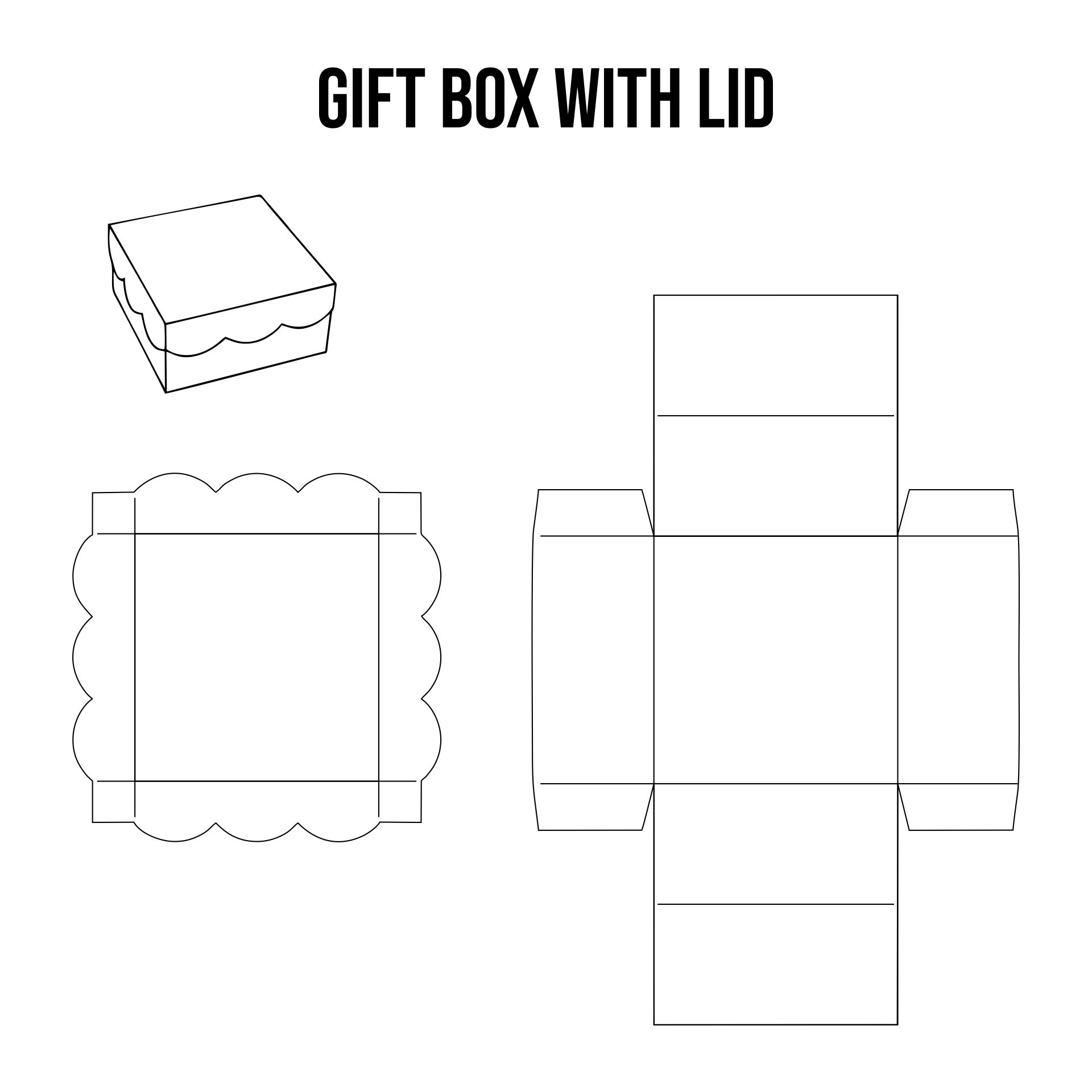 10 Best Gift Box With Lid Template Printables PDF For Free At Printablee