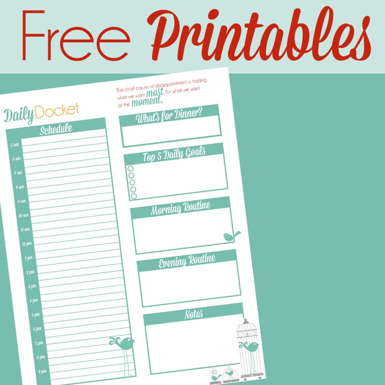 Printable Planner Organizer