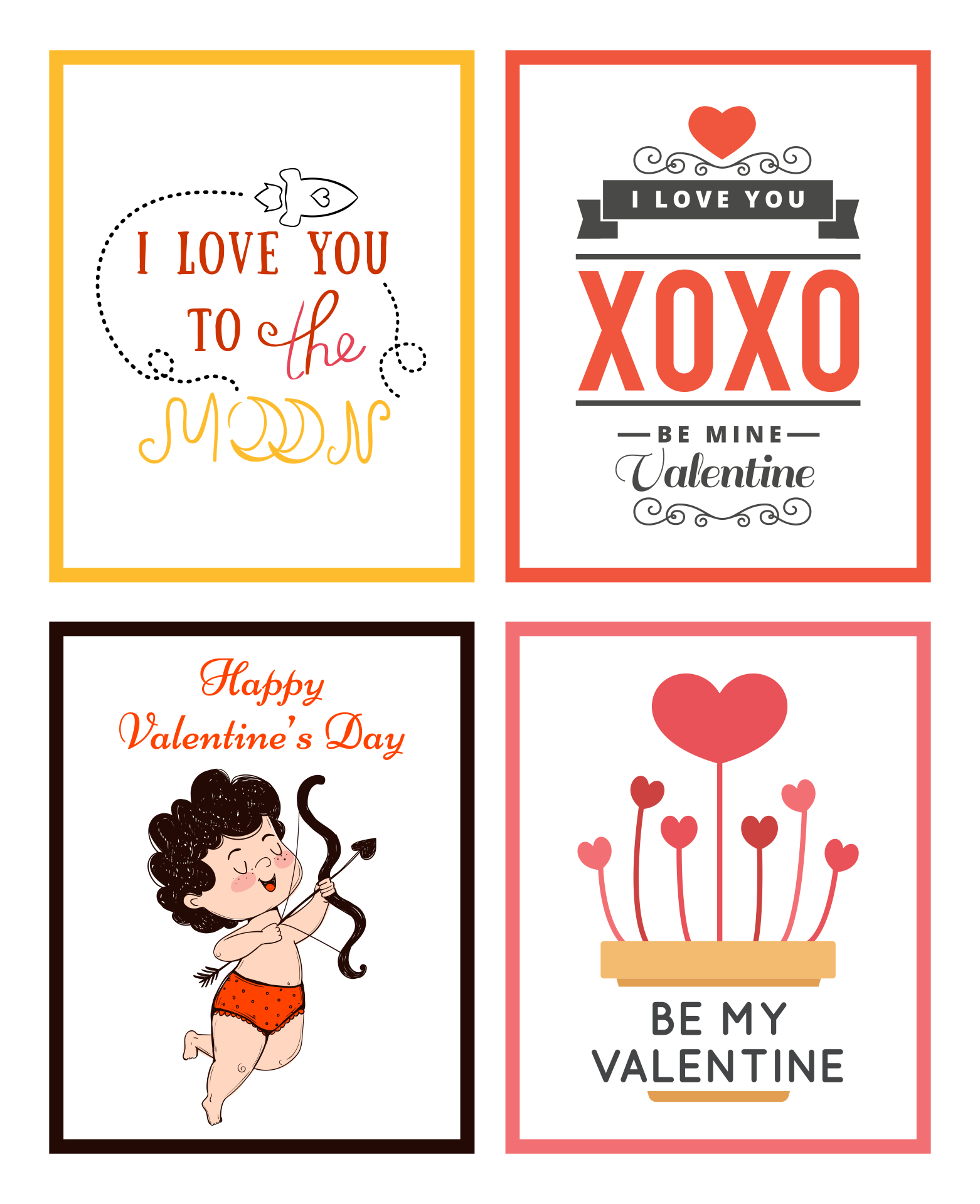 10 Best Printable Valentine Cards For Friends PDF For Free At Printablee