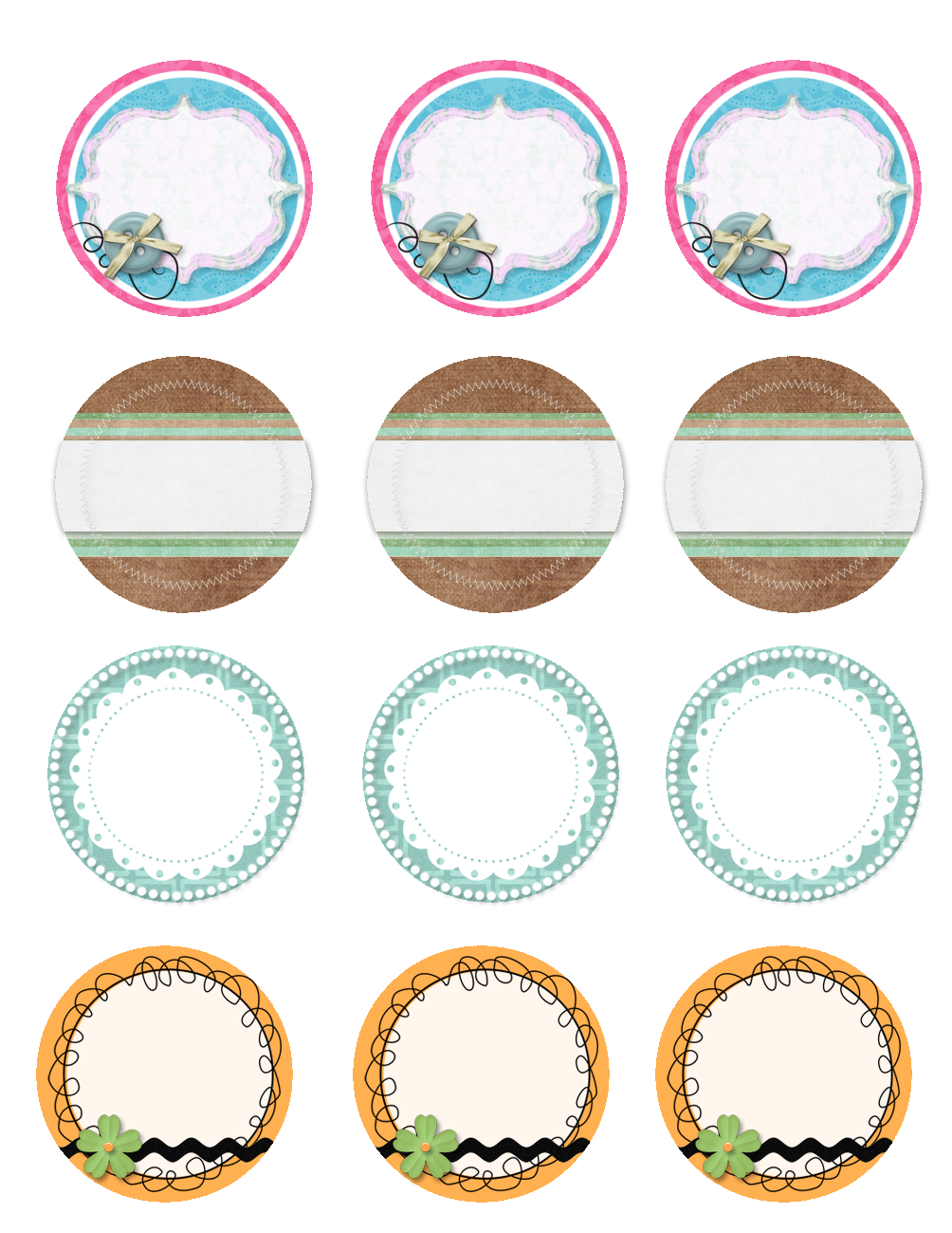 Mason Jar Lid Labels Printable