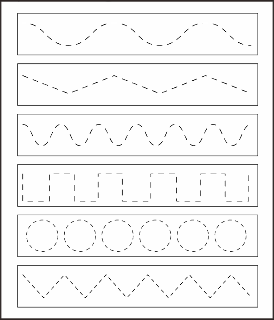 Line Tracing Worksheets Printable