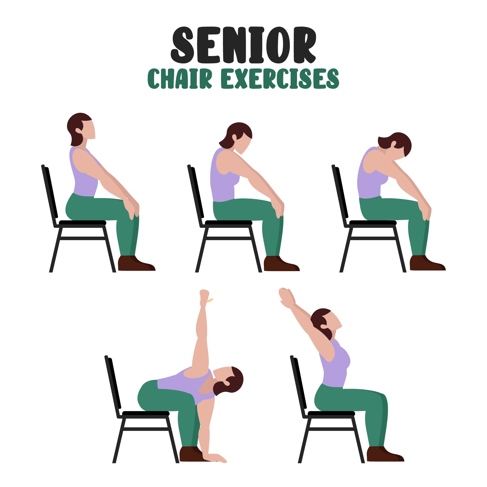 28 Day Chair Yoga For Seniors Chart