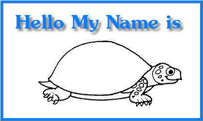 Sea Animal Name Tags Printable