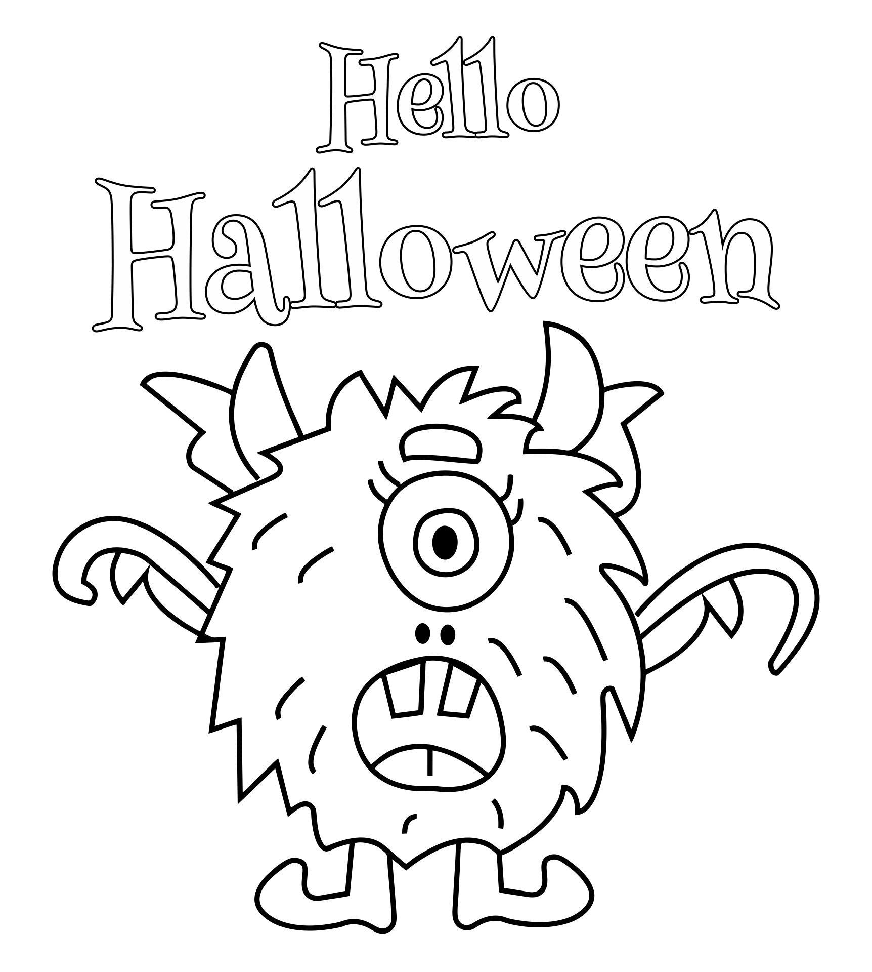 15 Best Free Printable Halloween Coloring Printablee