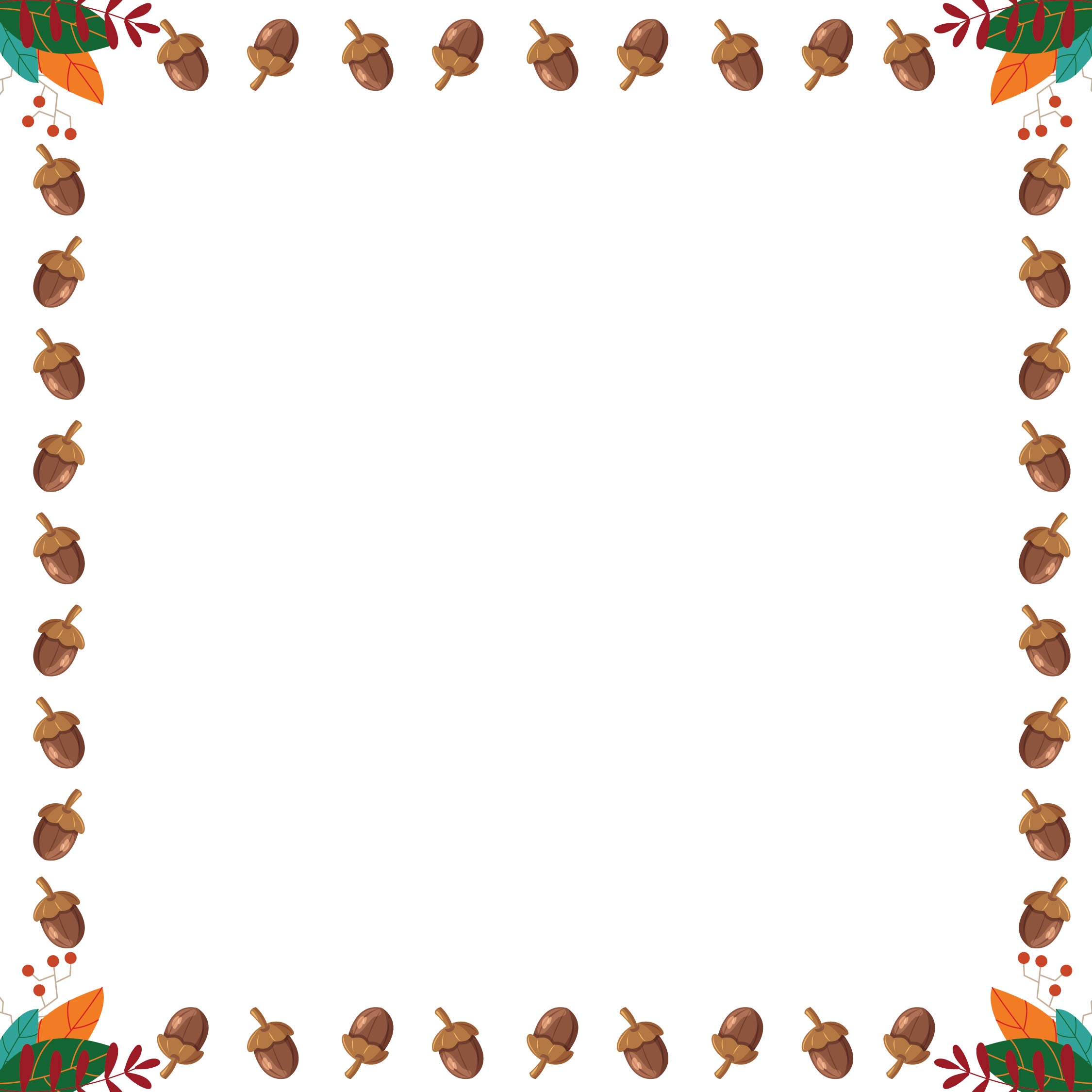 thanksgiving page borders free