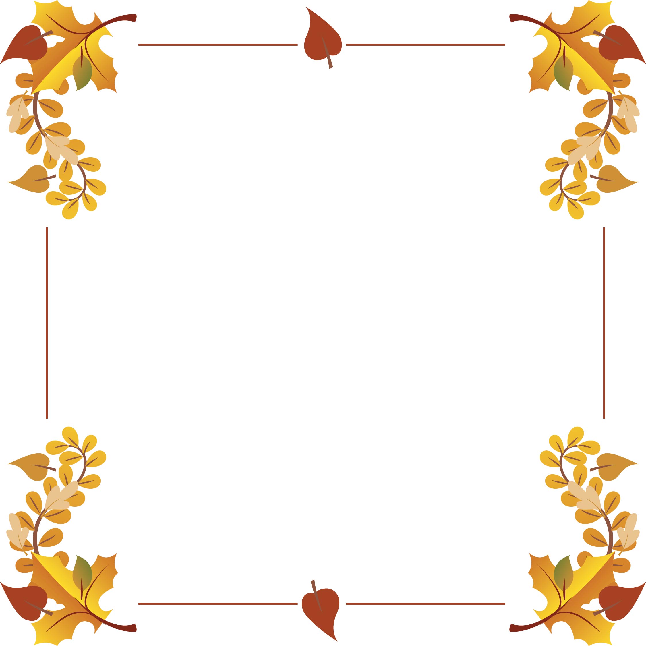 Printable Thanksgiving Clip Art Borders