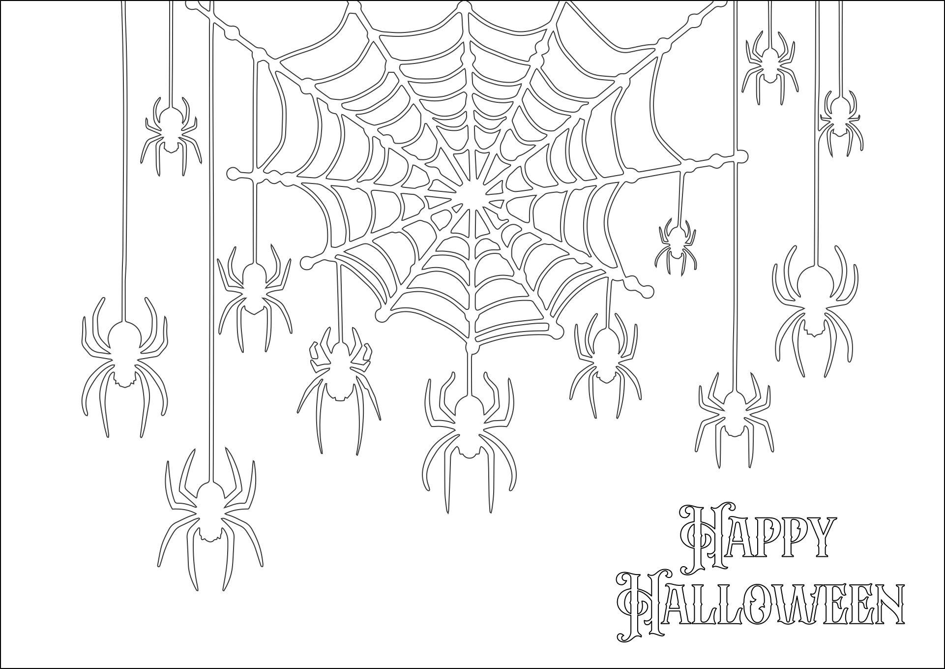 Coloring Page Spider Home Design Ideas