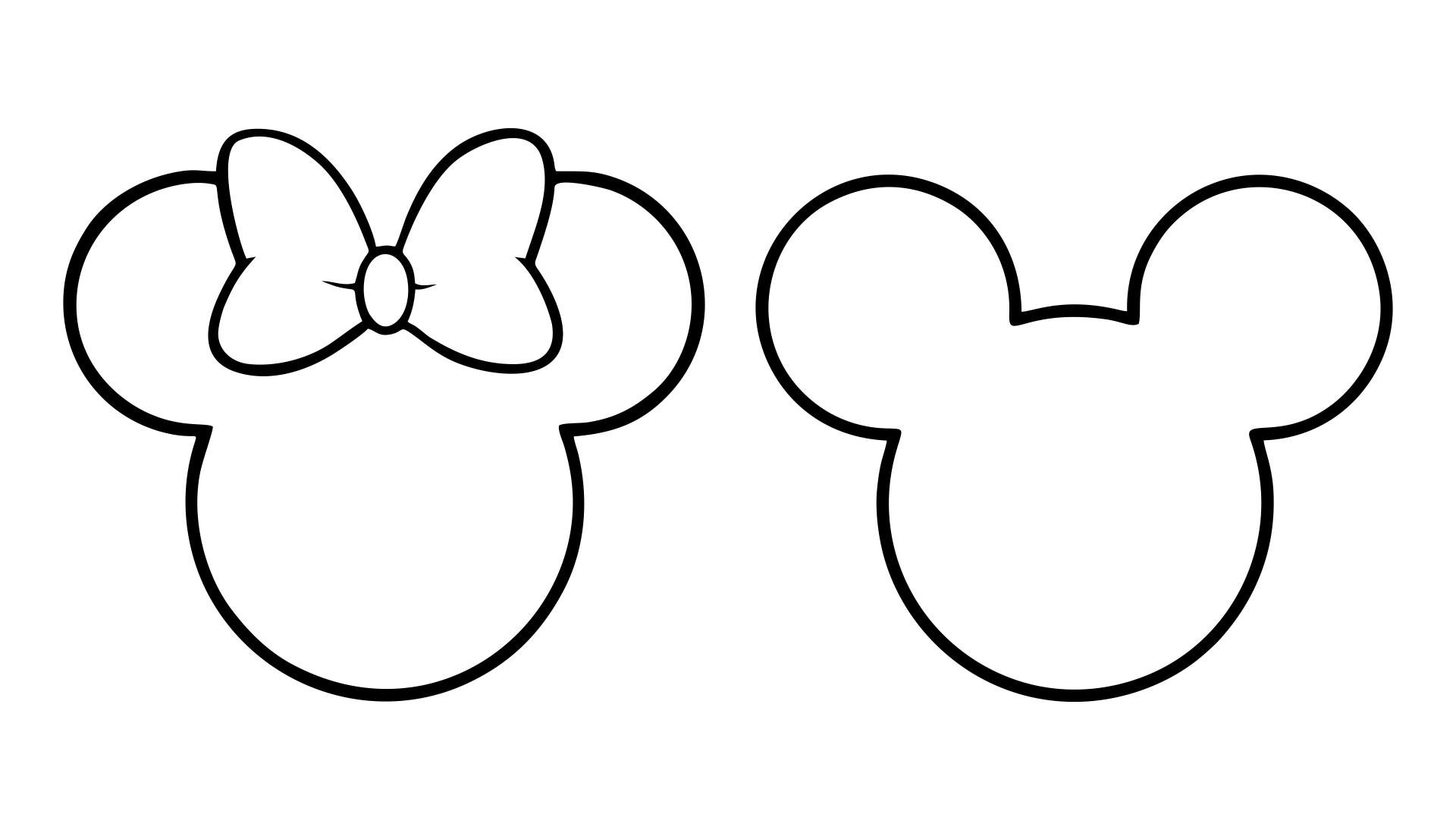 Minnie Mouse Stencil Printable | Printablee