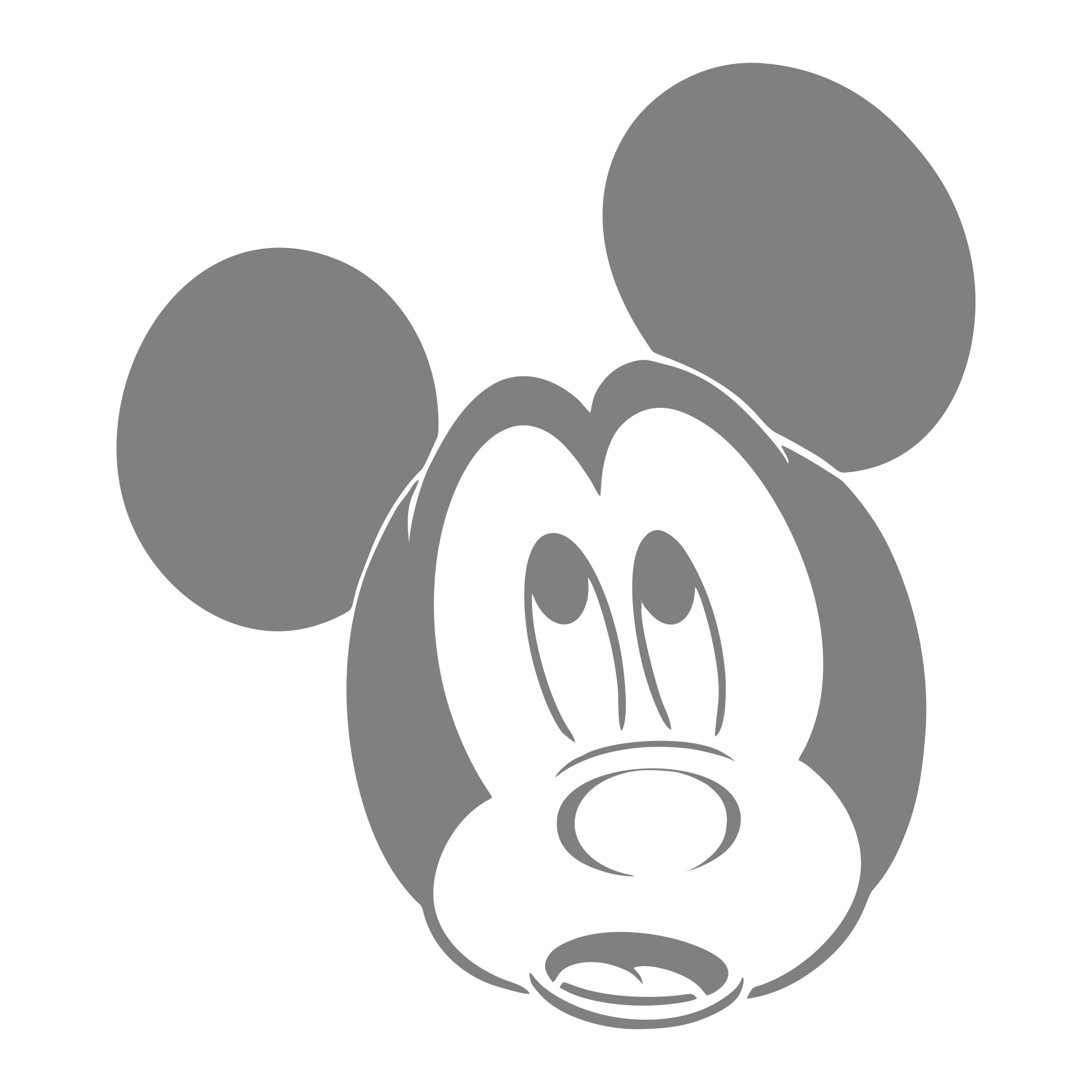 Printable Mickey Mouse Stencil