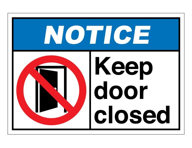 Please Keep Door Closed Sign Printable Free - Printable Word Searches