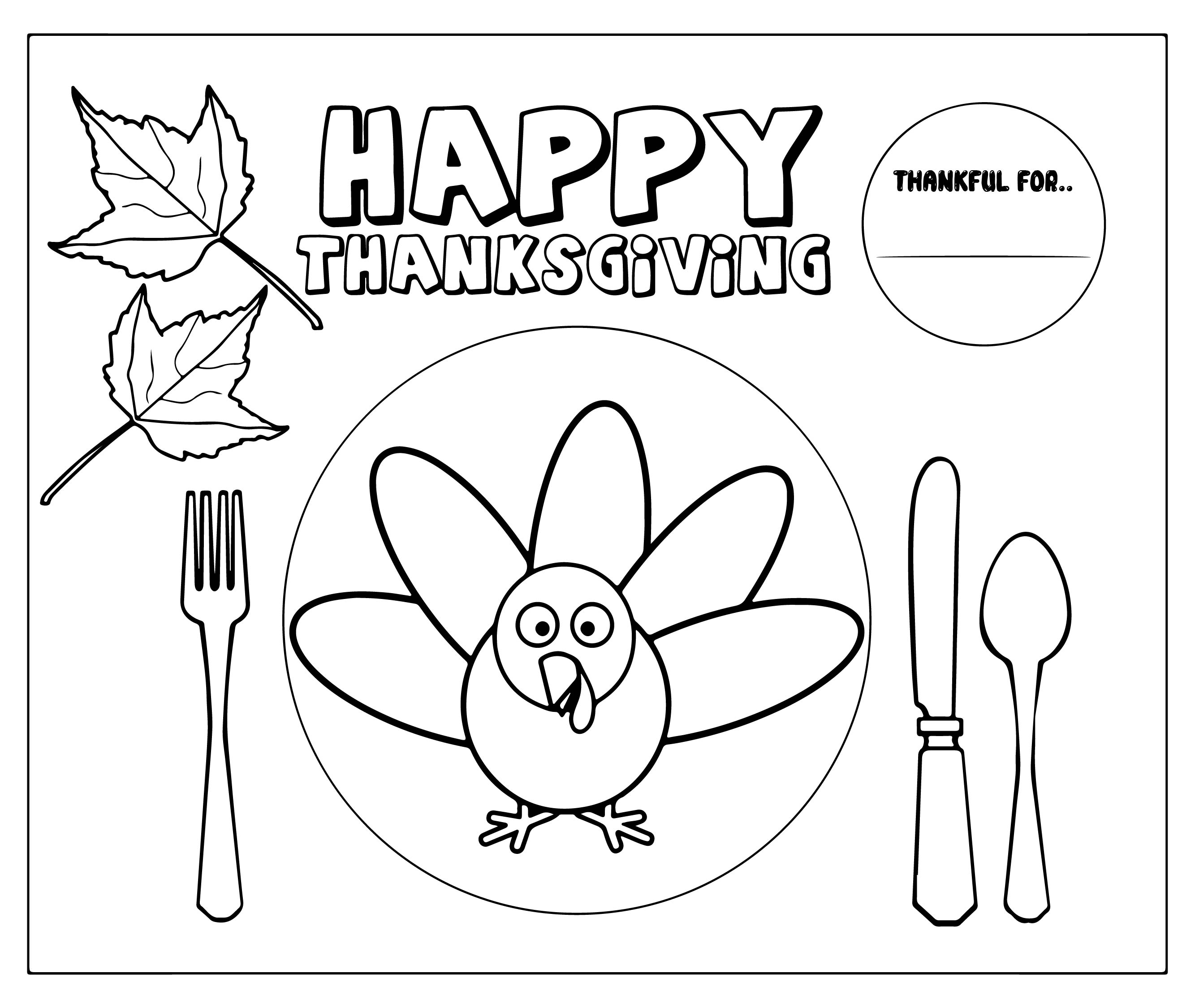 Making Thanksgiving Placemats - 10 Free PDF Printables | Printablee