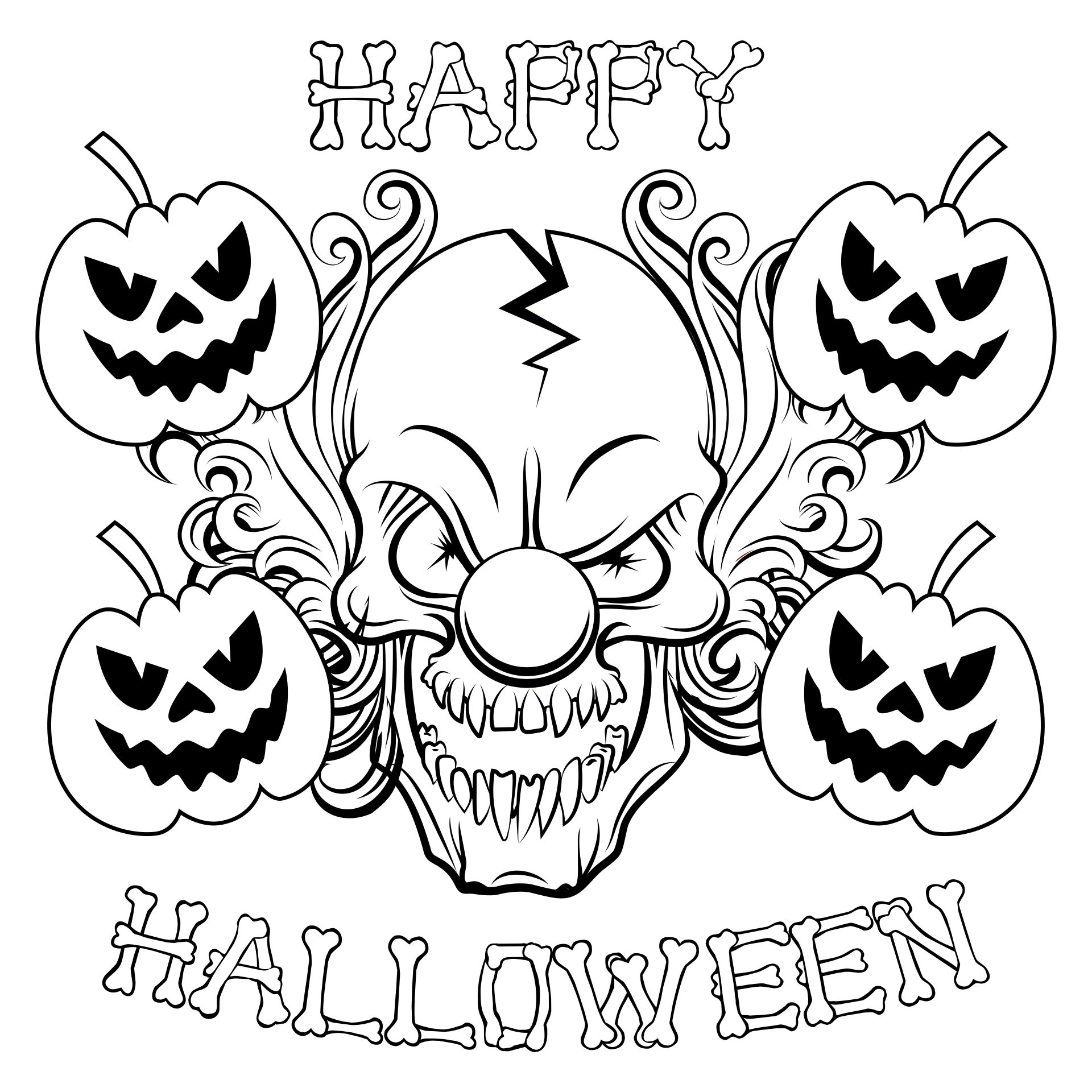 15 Best Free Printable Halloween Coloring PDF for Free at Printablee