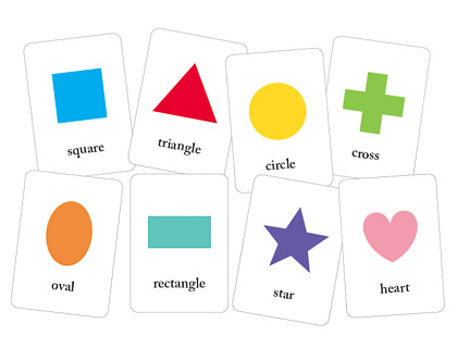 Basic Printable Shapes Flash Cards