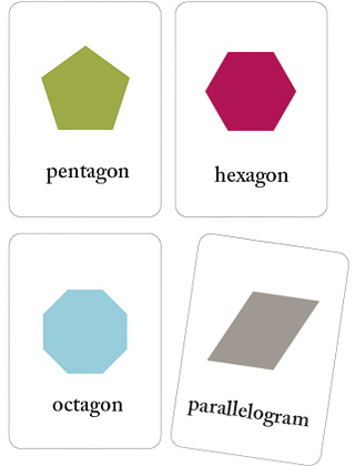 Basic Printable Shapes Flash Cards