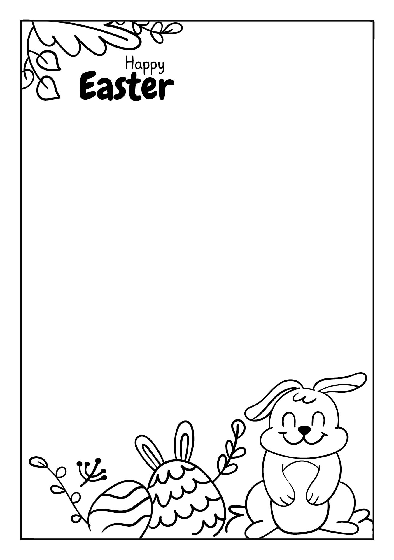 Easter Printable Corner Borders