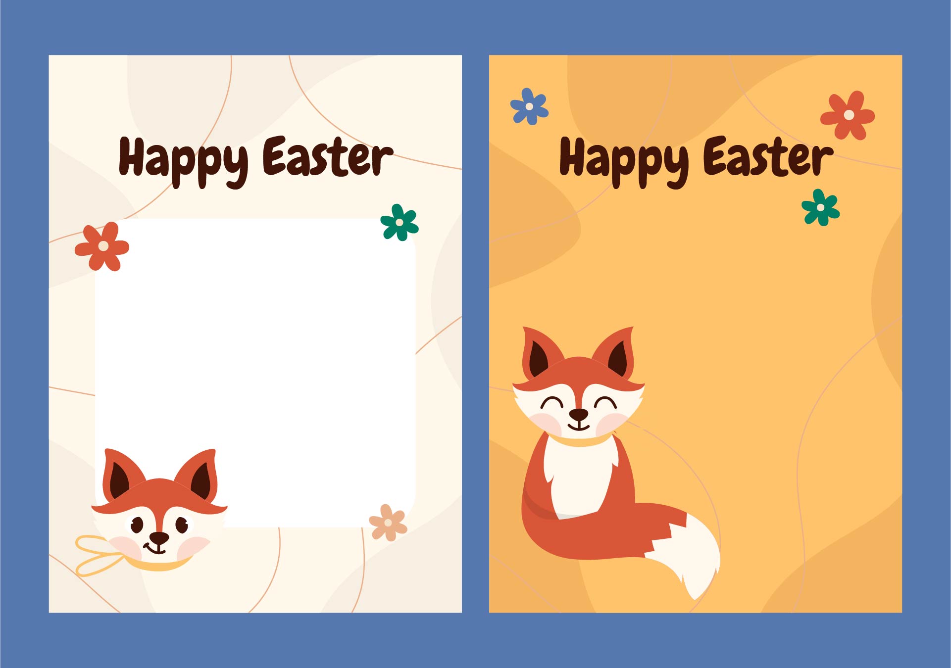 Fox Tags Printable Happy Easter