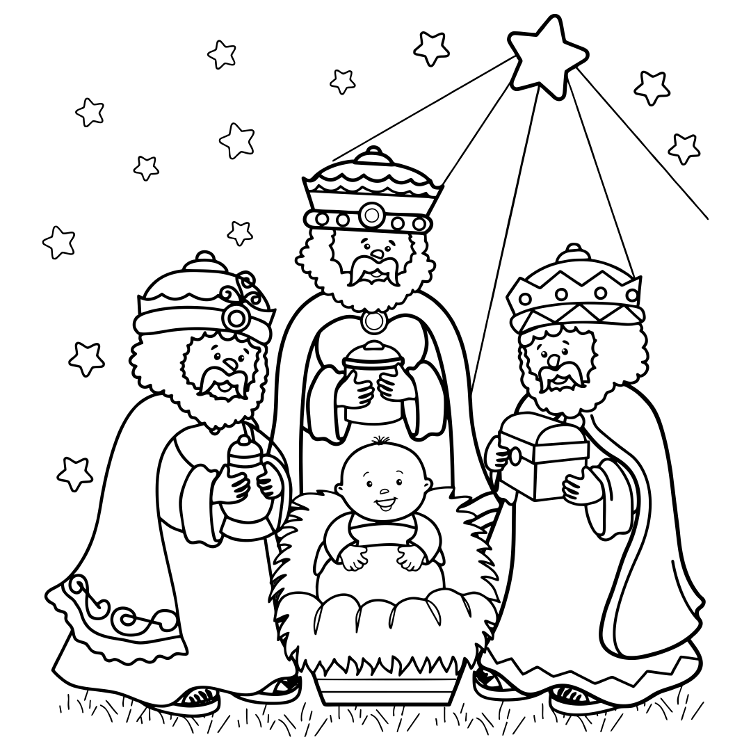 4 Best Christian Christmas Printable Coloring Pages Printablee