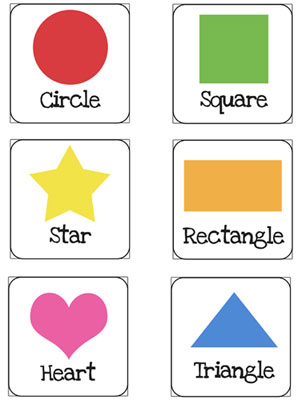 Preschool Printable Shapes Flash Cards